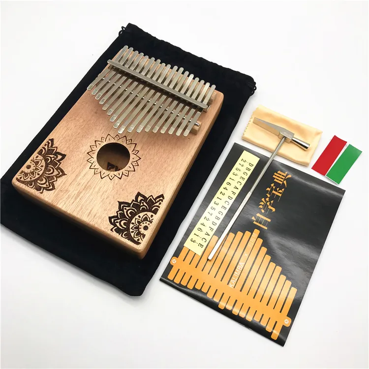【星辰花】17音桃花心木拇指琴手指琴卡林巴kalimba非洲儿童乐器