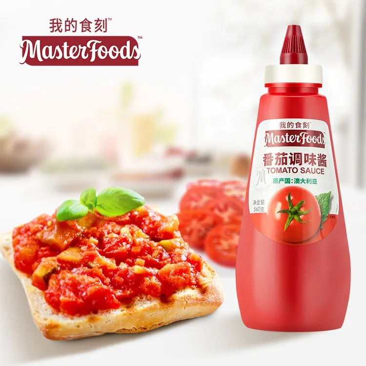 澳大利亚进口 Masterfoods方便瓶番茄酱 560g 挤压瓶装藩茄酱意面手抓饼酱