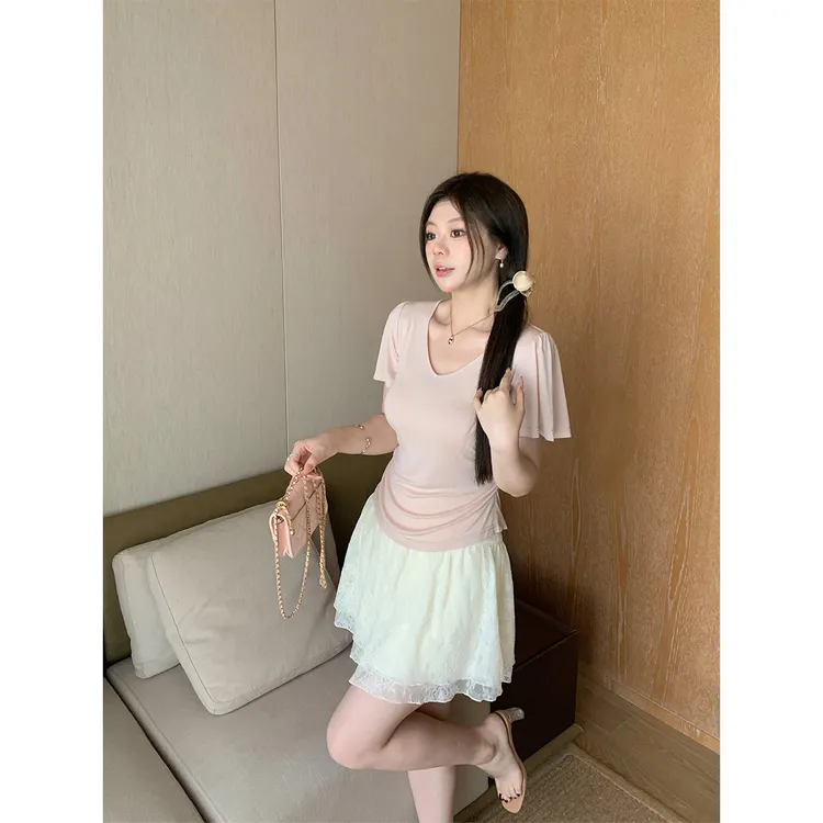 【5月31日20点开售】冰皮方糖 天丝面膜t/篙标97莱赛尔减龄小飞袖