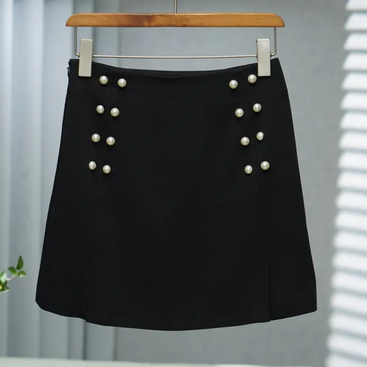 LI丽系列   Z063   女装时尚撤柜休闲半身裙黑色65075101