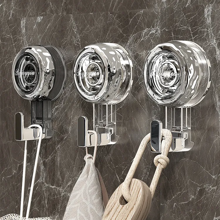 旋转吸盘挂钩强力承重真空粘钩免打孔无痕卫生间厨房墙壁粘胶