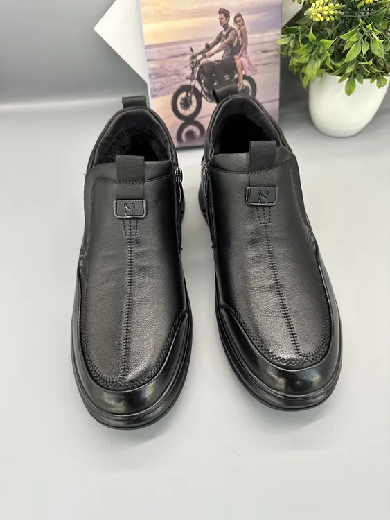 必登高男式棉皮鞋