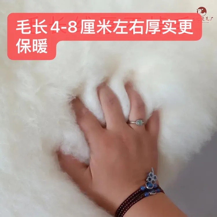 羊皮褥子真皮毛一体床垫防寒保暖防潮床褥冬季羊毛垫长毛绒沙发垫