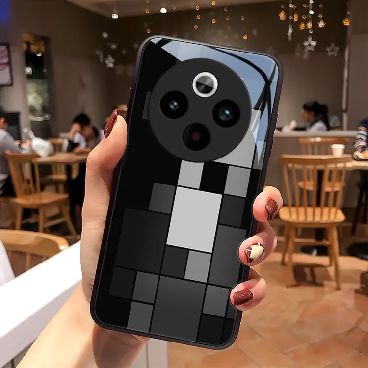 高级灰适用vivoY300Pro手机壳玻璃散热质感男生女款高级感镜面全