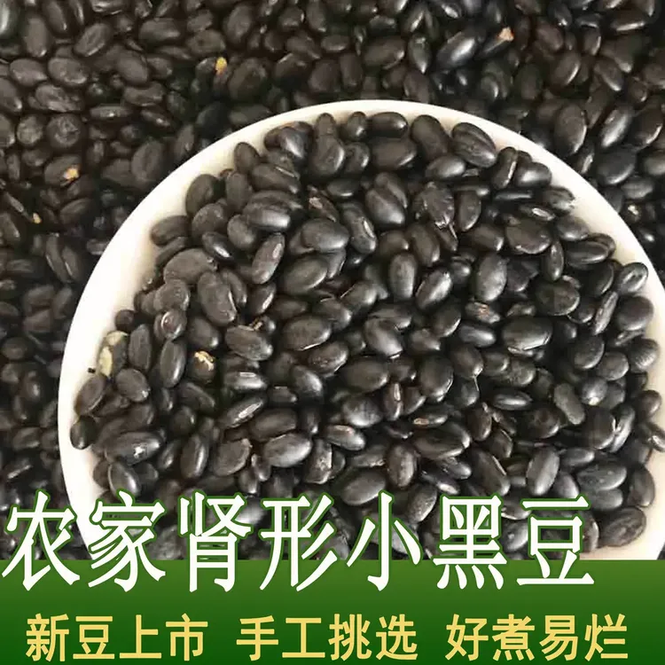 农家黄心黑豆肾形小黑豆 农家自种老品种当季新豆 打豆浆营养杂粮