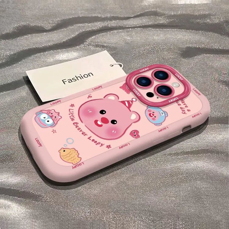 粉色露比适用iPhone15promax手机壳爆款iphone13新款12/11可爱ins