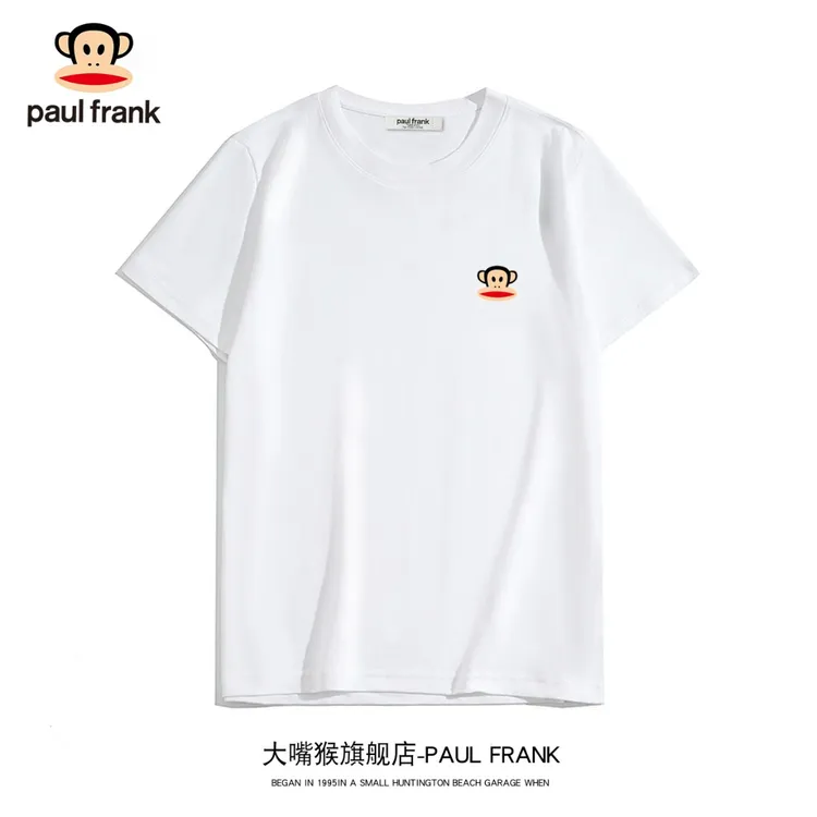 paul frank/大嘴猴夏季潮流印花短袖t恤圆领新款情侣宽松半袖上衣