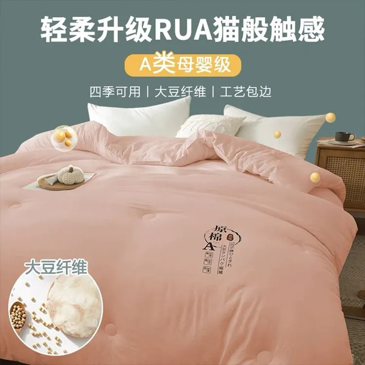 大豆纤维冬被加厚保暖被子被芯床上用品棉被春秋被6斤8斤10斤新款