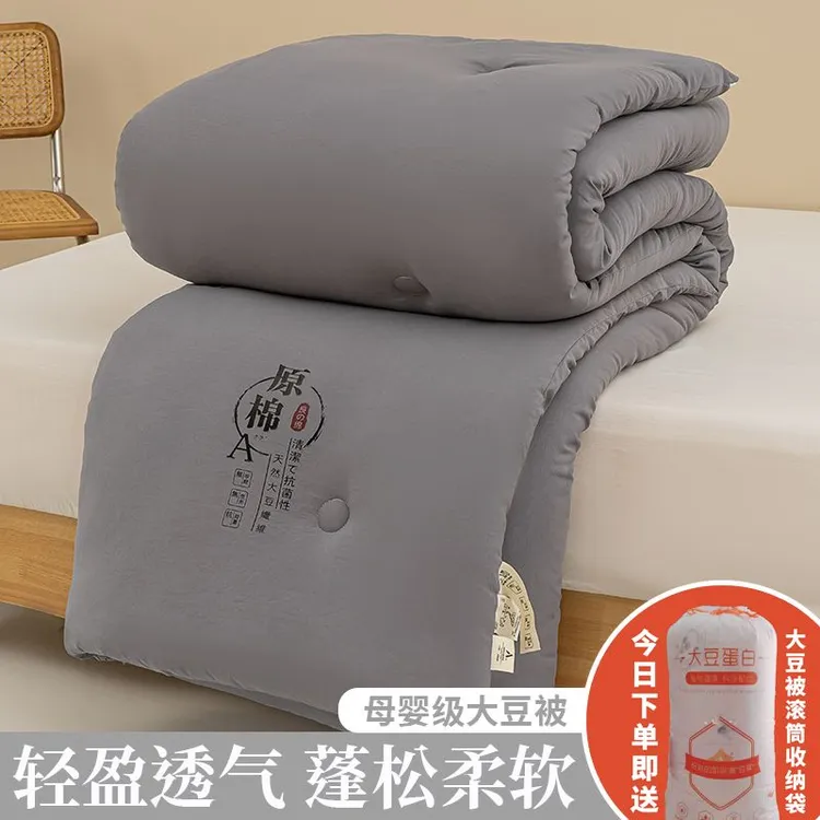 大豆纤维冬被加厚保暖被子被芯床上用品棉被春秋被6斤8斤10斤被芯