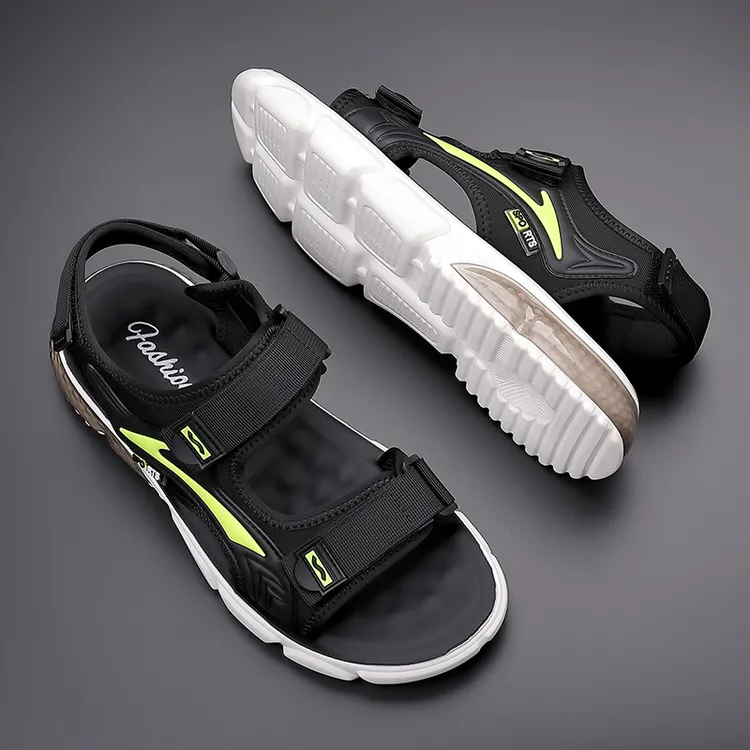 潮牌男士凉鞋夏季2024新款青少年运动沙滩鞋户外防水防臭开车凉鞋