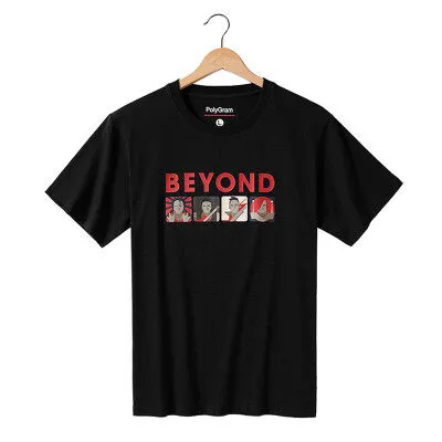 【正版授权周边】BEYOND乐队短袖T恤 黑色/白色 M/L/XL 弹力纯棉