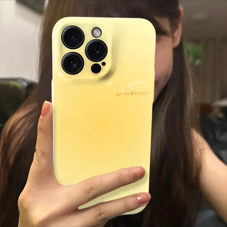 不期而遇的美好适用苹果15promax甜美晚霞手机壳14iphone13高级感