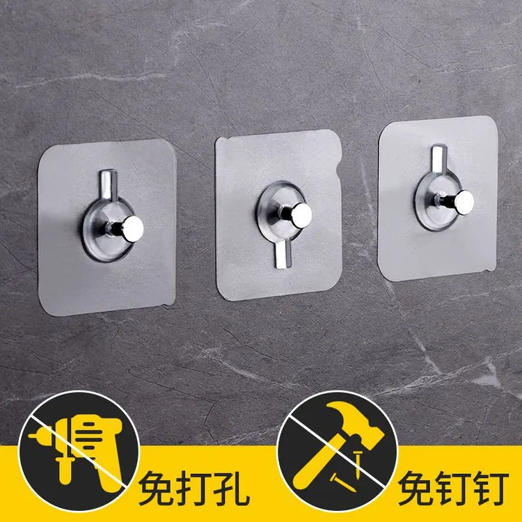 挂钩强力粘胶墙上透明贴门后相框壁挂免钉粘钩置物架无痕钉免打孔