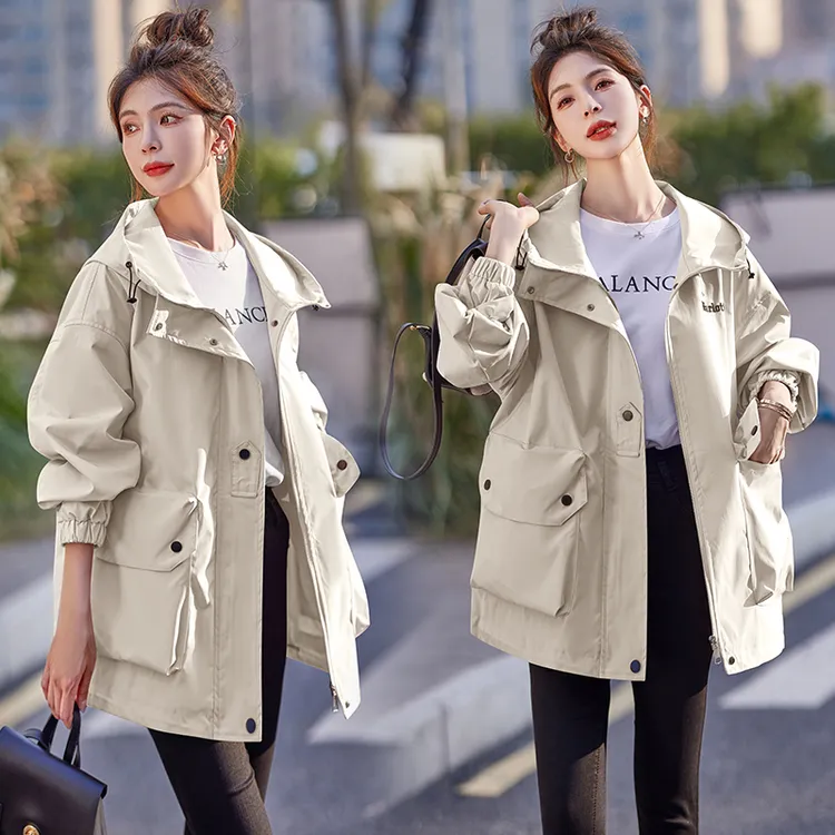 工装外套女2024年春秋季新款小众设计感穿搭可盐可甜气质穿搭风衣