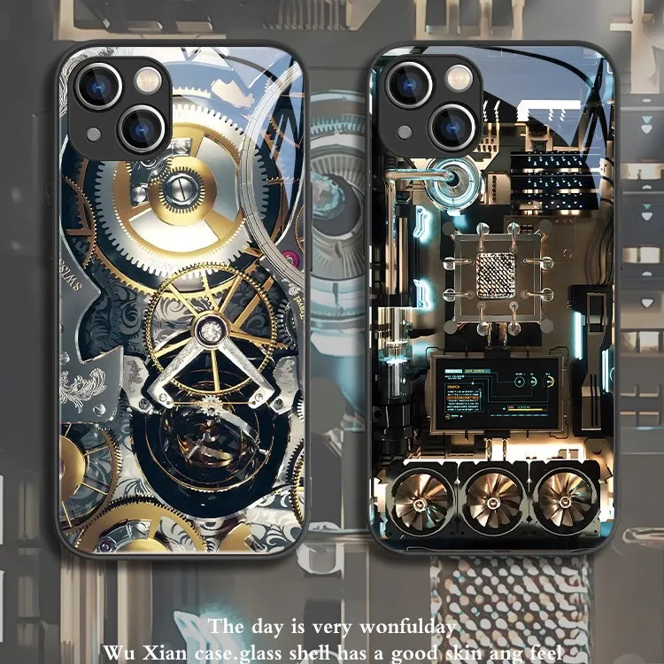 适用苹果14/华为/小米/oppo/vivo潮牌创意机械时尚潮流爆款手机壳