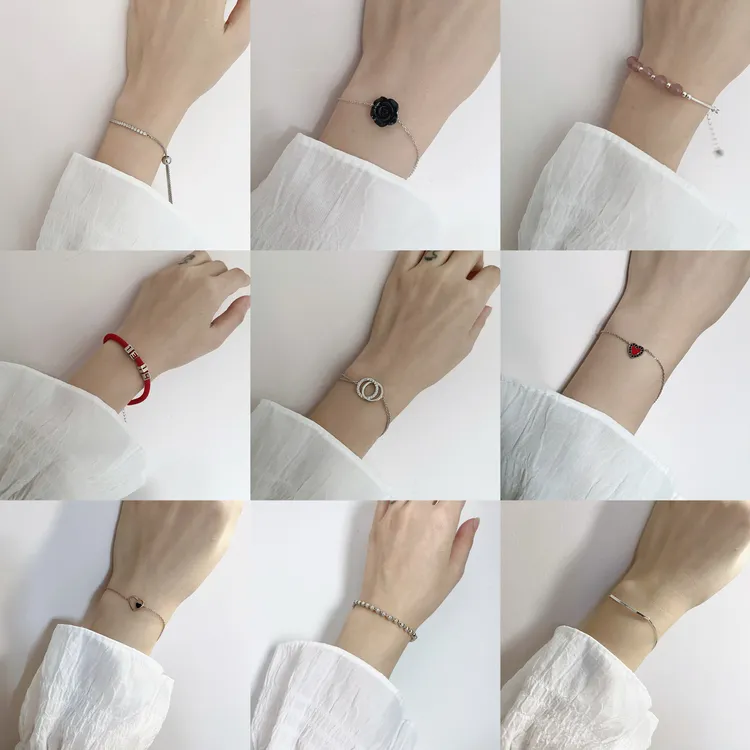 美猫 925银手链 孤品清仓S925纯银手链法式轻奢小众简约礼物七夕