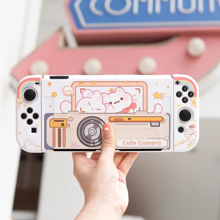 魔纳switcholed保护套任天堂switch保护壳梦境相机分体式手柄软壳