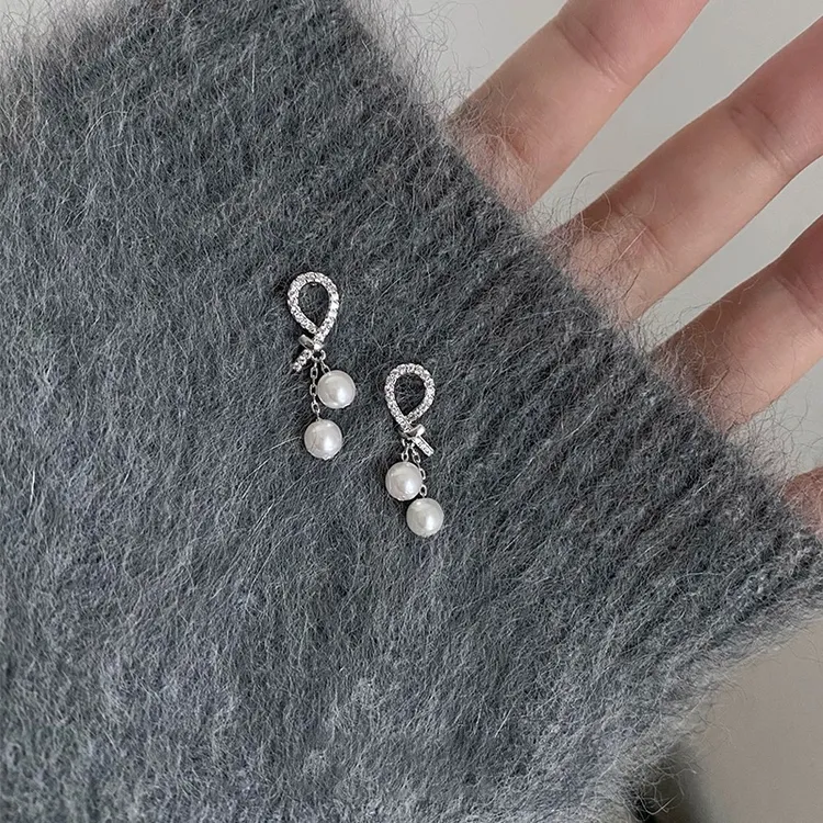 非金属仿珍珠耳饰 气质珠珠耳环女百搭耳饰新款耳钉
