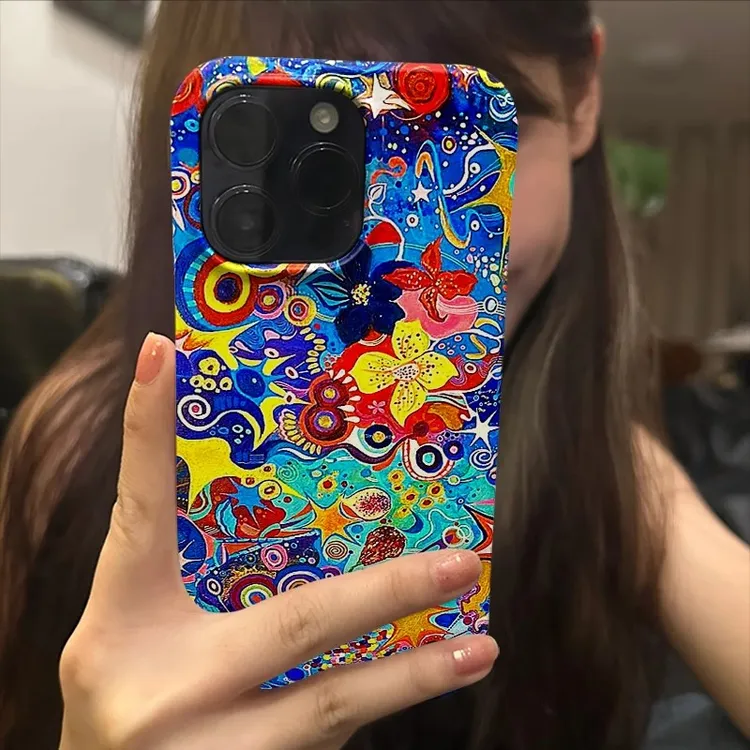 夏夜生花苹果16promax小众手机壳iPhone15高级菲林14治愈系12安卓