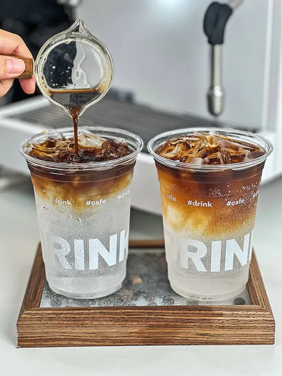 网红冷饮杯500ml透明一次性98口径美式咖啡杯子带盖外卖商用定制
