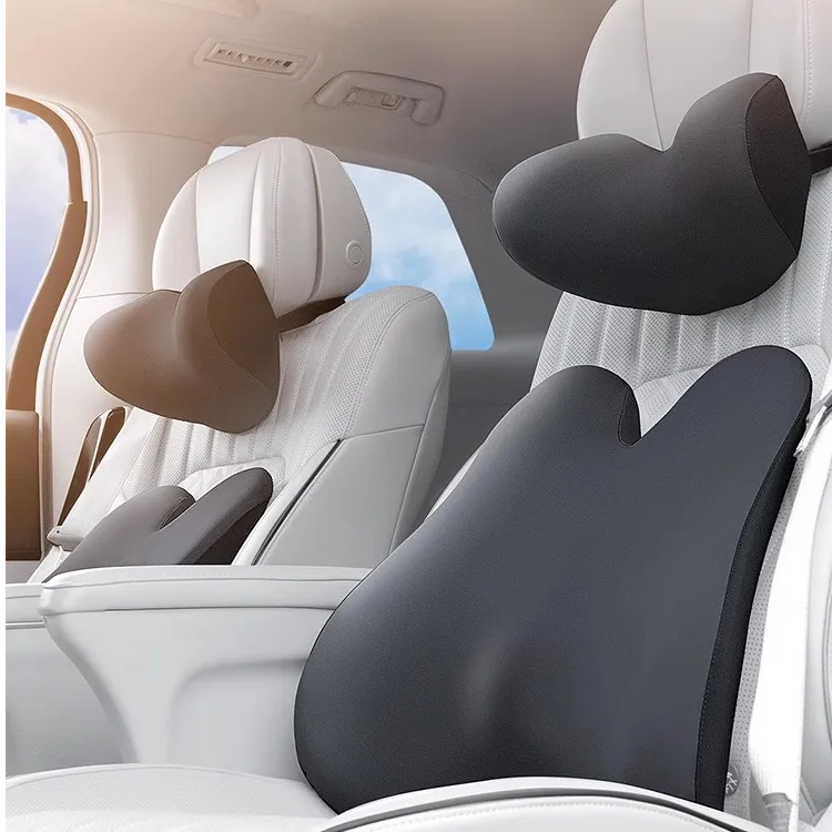 记忆棉汽车腰靠护腰车用椅腰托头枕靠枕车载靠背垫腰枕靠垫护腰垫