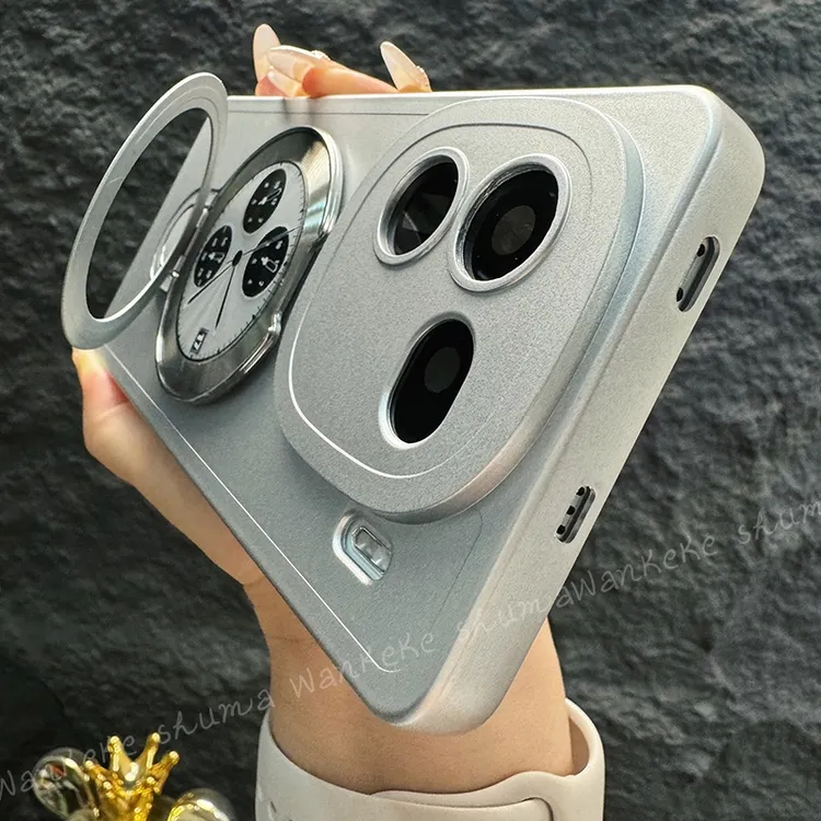 适用iqoo12手机壳新款vivo套iqoo12pro银色软壳全包磁吸支架男款p