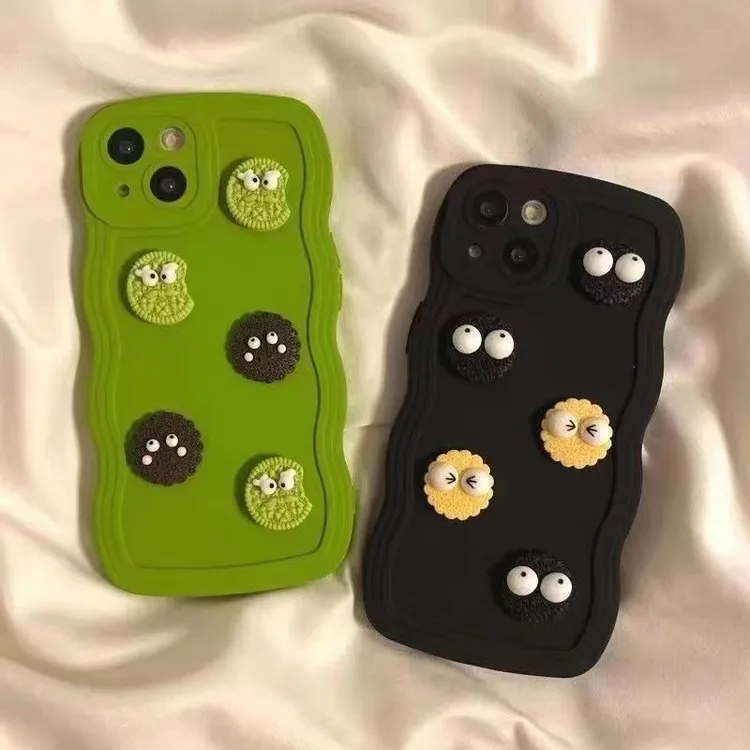 奥利奥苹果14手机壳iPhone11/13套12pro女xsmax卡通6P7P8PLUS饼干