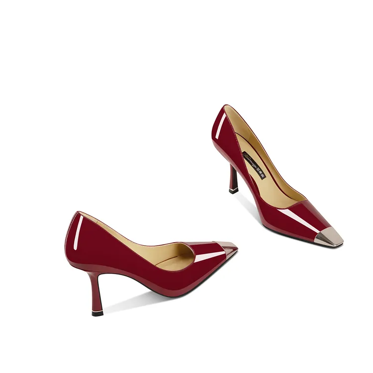 单鞋百搭时尚御姐气质优雅不累脚2025秋季新款方头细跟高跟舒适