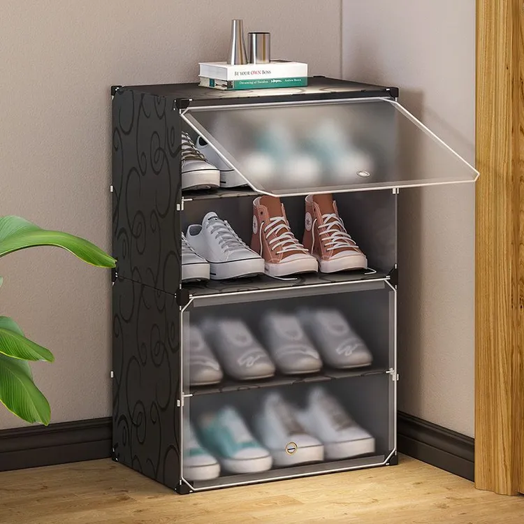 防尘鞋柜宿舍家用鞋架门口鞋子收纳出租屋开学大学生室内小型鞋盒