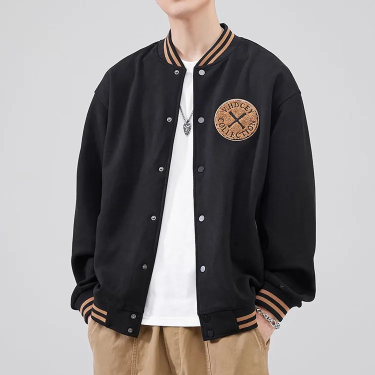 美式棒球服外套男女同款2024春秋新款潮牌宽松情侣休闲飞行员夹克