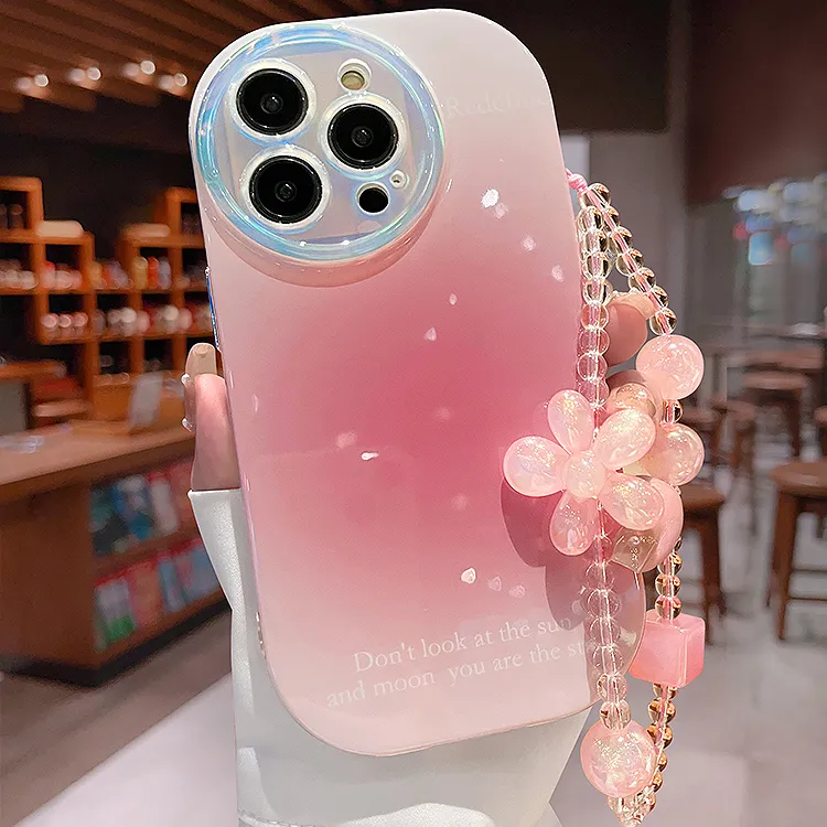糖果镭射晕染苹果17promax创意iPhone16手机壳15防摔14女高级感