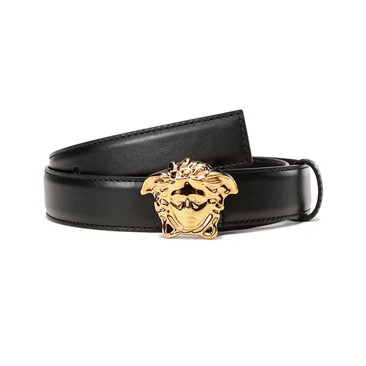 未使用 VERSACE/范思哲 男士不可裁剪皮带腰带3cm 1001364 DVTP1
