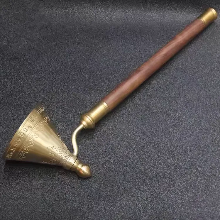 藏式纯铜水擦擦模具实木八塔百塔铜塔镲镲藏饰民族风日常家用摆件