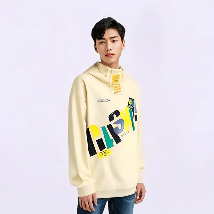 高档秋季青少年加绒加厚卫衣国ins休闲宽松立领保暖运动韩版百搭