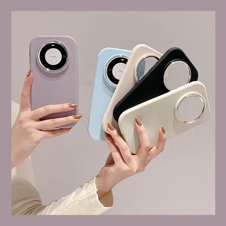 椭圆小胖妹纯色mate60pro手机壳p60女p50软nova11/10荣耀90/80/70