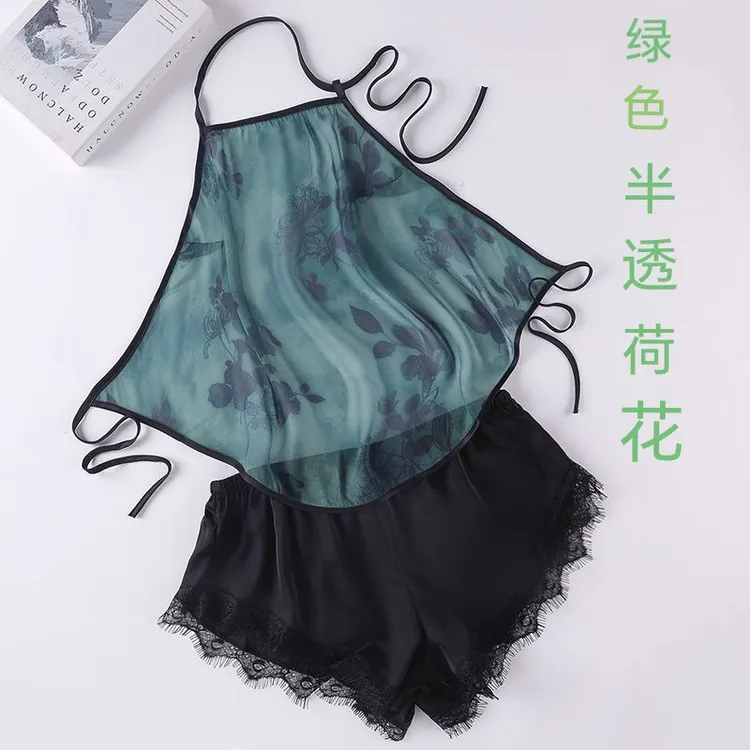 女士护肚子吊带肚兜大码女背心睡衣夏季蕾丝女背心网红防走光内搭