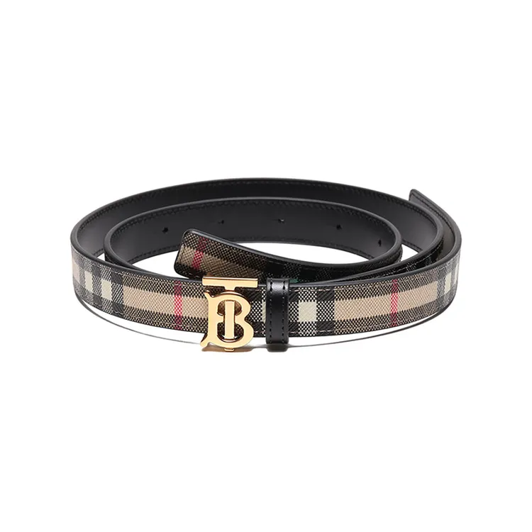 未使用 BURBERRY/博柏利 女款不可裁剪双面腰带2cm 80524841