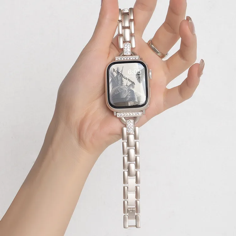 适用iwatch9表带苹果手表applewatch表带s8高级感可爱时尚星光色