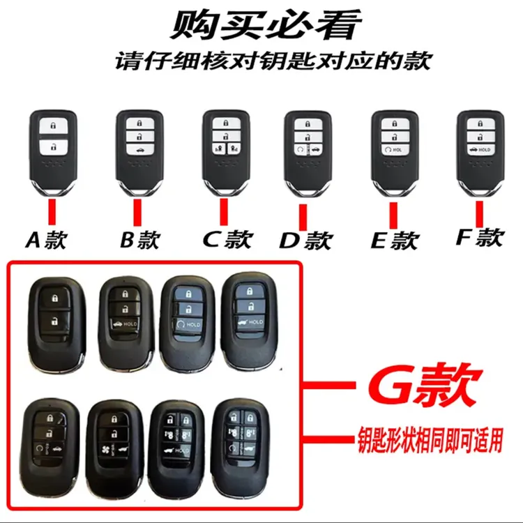 2023新款本田钥匙套crv女缤智男士皓影思域urv雅阁凌派汽车壳扣包