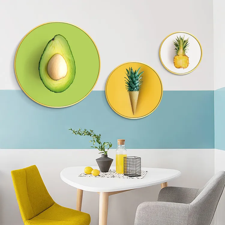 餐厅水果店装饰画蔬菜水果超市背景墙装饰布置壁画果汁奶茶店挂画