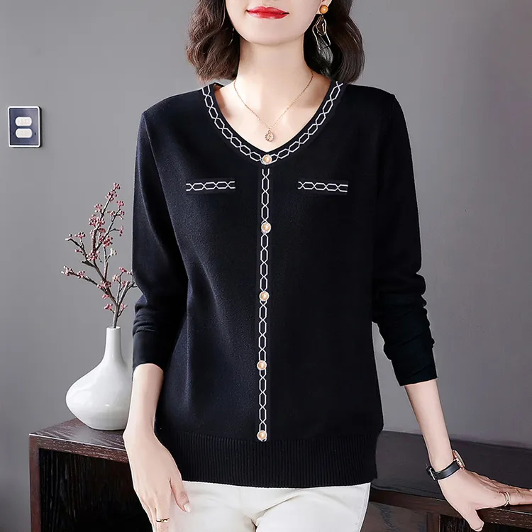 大码长袖打底衫女春秋2025新款中年妈妈时尚洋气女装宽松显瘦T恤