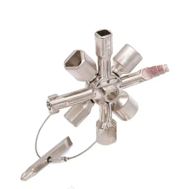 钥匙扳手十合一电梯水表阀门专用扳手多功能水表阀门专用钥匙专用