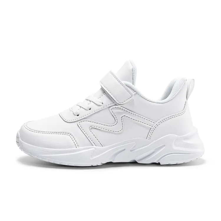 童鞋皮面款校园学生运动鞋跑步鞋电商码