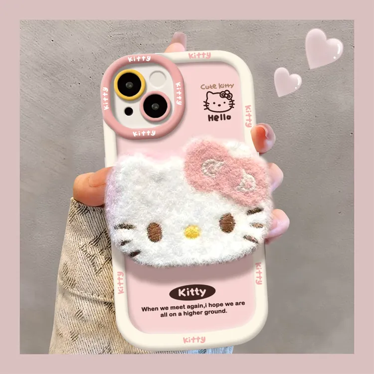 ins秋冬猫咪适用苹果16/15/14promax防摔vivo华为oppo小米手机壳