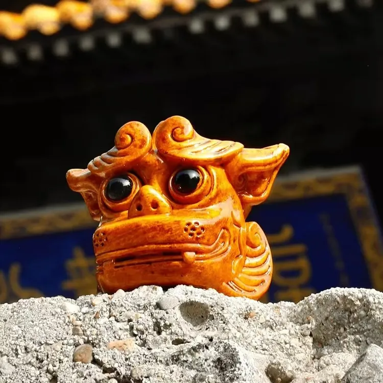 山西文创山西古建介休琉璃獬豸冰箱贴磁性贴