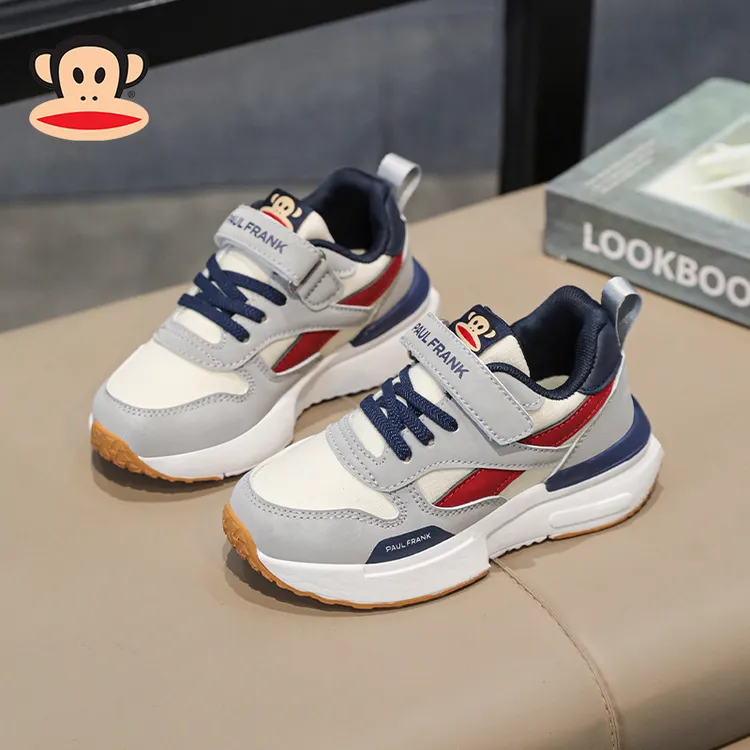 大嘴猴童鞋男童运动鞋6-12岁潮款秋季网面透气大童男孩儿童跑步鞋