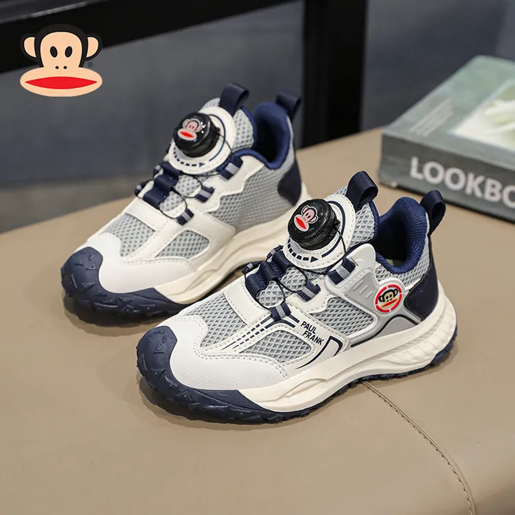 大嘴猴童鞋男童6-12岁潮款秋季品牌儿童鞋子运动鞋网面透气跑步鞋