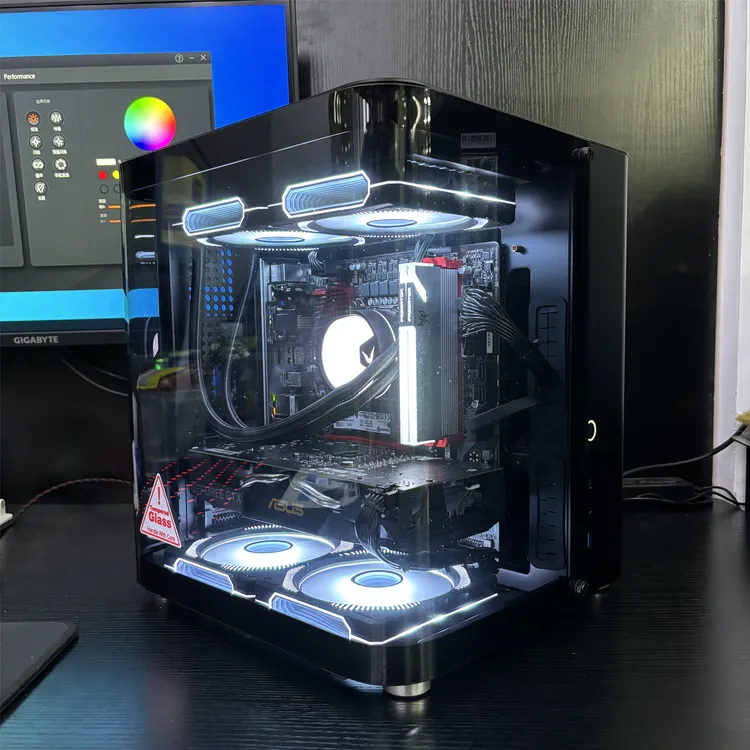 Gigabyte/技嘉TK1鱼缸134F技嘉4060TI魔鹰电竞游戏电脑台式机