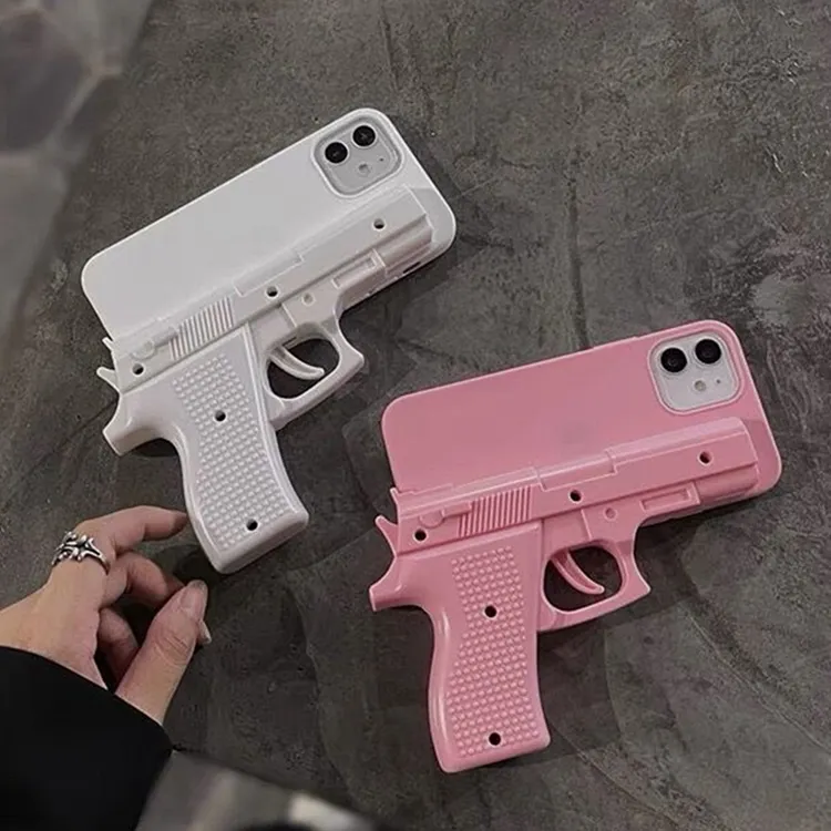 创意搞怪枪型适用iPhone14苹果11/1213ProMax手机壳xr防摔7/8plus