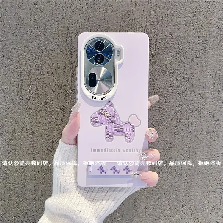 （OPPOReno系列）磨砂彩银适用OPPOReno13/12/11/10/9/8/7/6手机壳